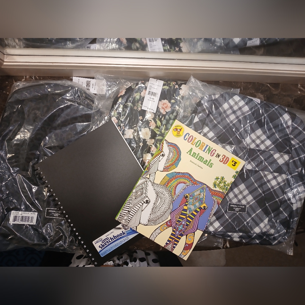 3 Kendall  Kylie Backpacks Sketchbook And Adult Coloring Book